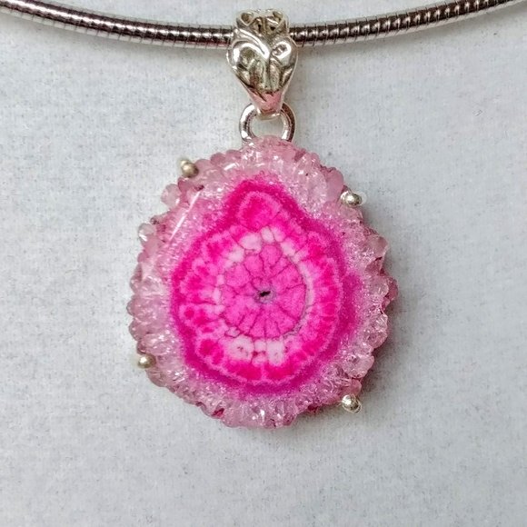 Pink Solar Quartz Necklace - Picture 2 of 6